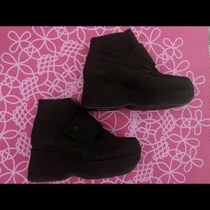 Stephan Kelian Paris Womens Black Wedge boots